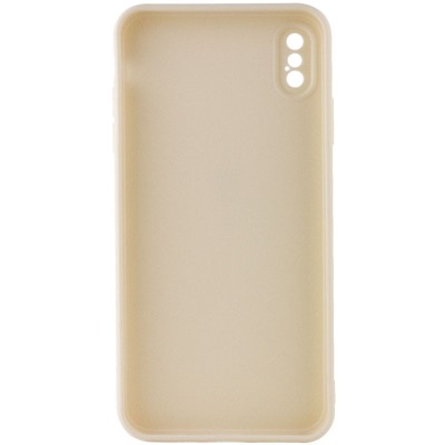 Силіконовий чохол Candy Full Camera для Apple iPhone XS Max (6.5") Бежевий / Antigue White