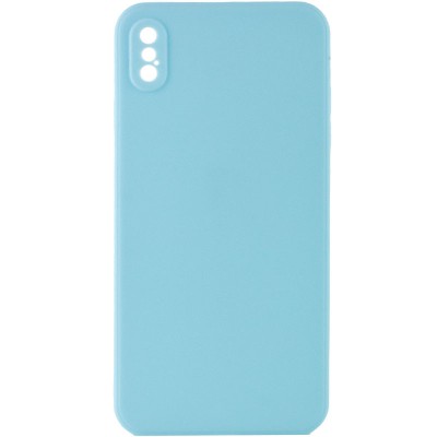 Силіконовий чохол Candy Full Camera для Apple iPhone XS Max (6.5") Бірюзовий / Turquoise