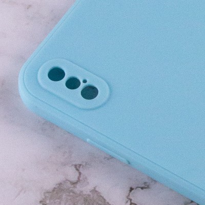 Силіконовий чохол Candy Full Camera для Apple iPhone XS Max (6.5") Бірюзовий / Turquoise