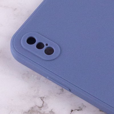 Силіконовий чохол Candy Full Camera для Apple iPhone XS Max (6.5") Блакитний / Mist blue Силіконовий чохол Candy Full Camera для Apple iPhone XS Max (6.5") Блакитний / Mist blue