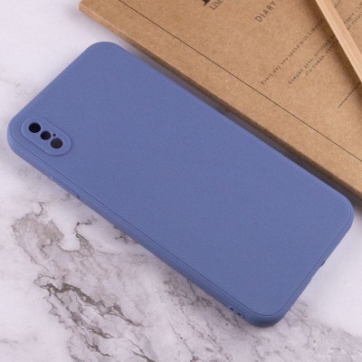 Силіконовий чохол Candy Full Camera для Apple iPhone XS Max (6.5") Блакитний / Mist blue Силіконовий чохол Candy Full Camera для Apple iPhone XS Max (6.5") Блакитний / Mist blue
