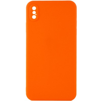 Силіконовий чохол Candy Full Camera для Apple iPhone XS Max (6.5") Помаранчевий / Orange