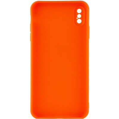 Силіконовий чохол Candy Full Camera для Apple iPhone XS Max (6.5") Помаранчевий / Orange