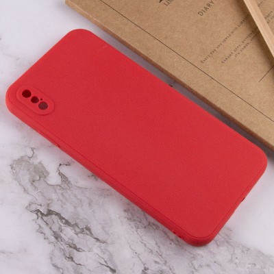 Силіконовий чохол Candy Full Camera для Apple iPhone XS Max (6.5") Червоний / Camellia Силіконовий чохол Candy Full Camera для Apple iPhone XS Max (6.5") Червоний / Camellia