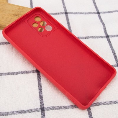 Силіконовий чохол Candy Full Camera для Samsung Galaxy A52 4G / A52 5G / A52s Червоний / Camellia