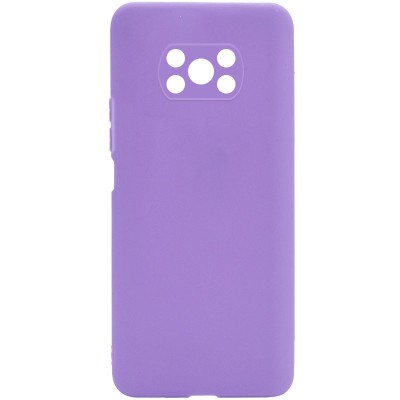 Силіконовий чохол Candy Full Camera для Xiaomi Poco X3 NFC / Poco X3 Pro Бузковий / Dasheen