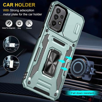 Ударостійкий чохол Camshield Army Ring для Samsung Galaxy A13 4G / A04s Зелений / Light Green Ударостійкий чохол Camshield Army Ring для Samsung Galaxy A13 4G / A04s Зелений / Light Green