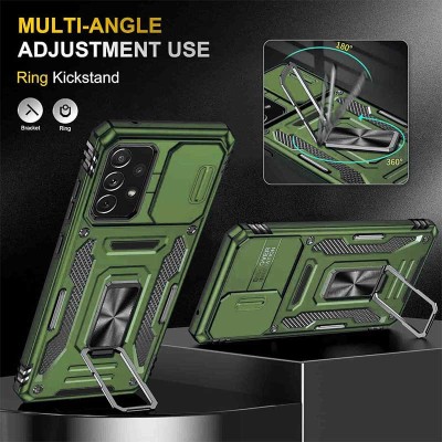 Ударостійкий чохол Camshield Army Ring для Samsung Galaxy A53 5G Оливковий / Army Green