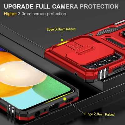 Ударостійкий чохол Camshield Army Ring для Samsung Galaxy A53 5G Червоний / Red