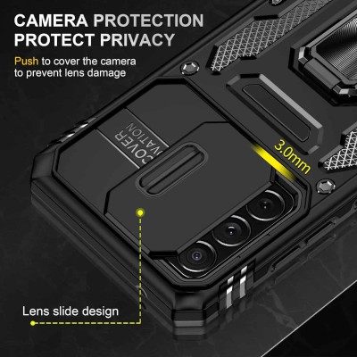 Ударостійкий чохол Camshield Army Ring для Samsung Galaxy A53 5G Чорний / Black