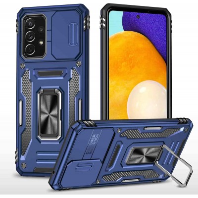Ударостійкий чохол Camshield Army Ring для Samsung Galaxy A73 5G Синій / Navy