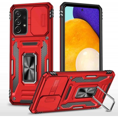 Ударостійкий чохол Camshield Army Ring для Samsung Galaxy A73 5G Червоний / Red