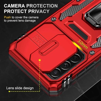 Ударостійкий чохол Camshield Army Ring для Samsung Galaxy A73 5G Червоний / Red