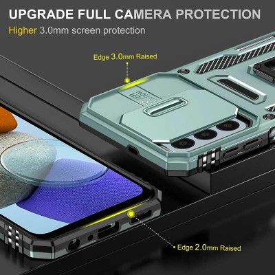 Ударостійкий чохол Camshield Army Ring для Samsung Galaxy M23 5G / M13 4G Зелений / Light Green