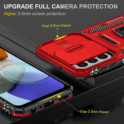 Ударостійкий чохол Camshield Army Ring для Samsung Galaxy M23 5G / M13 4G Червоний / Red