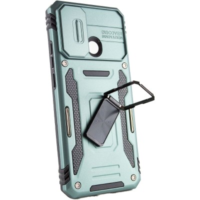 Ударостійкий чохол Camshield Army Ring для Xiaomi Redmi 10C Зелений / Light Green