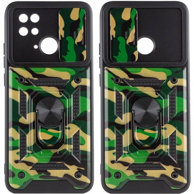 Ударостійкий чохол Camshield Serge Ring Camo для Xiaomi Redmi 10C Зелений / Army Green