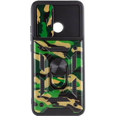 Ударостійкий чохол Camshield Serge Ring Camo для Xiaomi Redmi 10C Зелений / Army Green