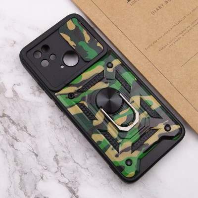 Ударостійкий чохол Camshield Serge Ring Camo для Xiaomi Redmi 10C Зелений / Army Green
