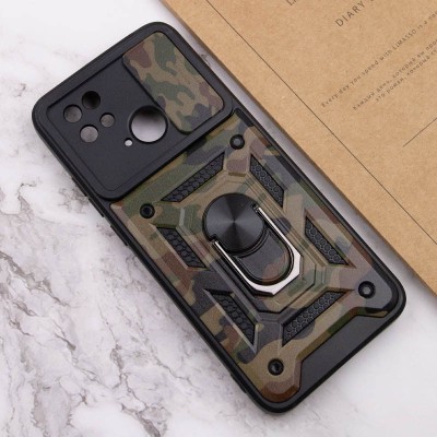 Ударостійкий чохол Camshield Serge Ring Camo для Xiaomi Redmi 10C Коричневий / Army Brown