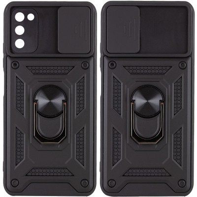 Ударостійкий чохол Camshield Serge Ring для Samsung Galaxy A03s Чорний Ударостійкий чохол Camshield Serge Ring для Samsung Galaxy A03s Чорний
