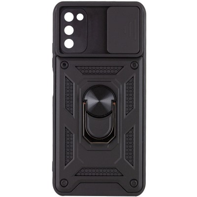 Ударостійкий чохол Camshield Serge Ring для Samsung Galaxy A03s Чорний Ударостійкий чохол Camshield Serge Ring для Samsung Galaxy A03s Чорний