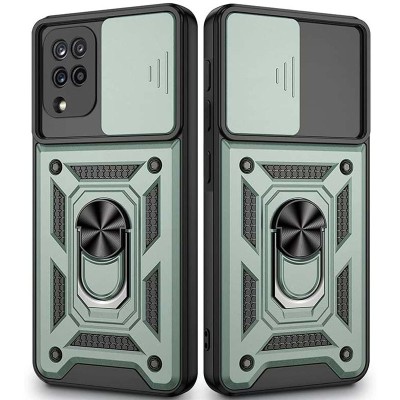 Ударостійкий чохол Camshield Serge Ring для Samsung Galaxy A22 4G / M32 Зелений Ударостійкий чохол Camshield Serge Ring для Samsung Galaxy A22 4G / M32 Зелений