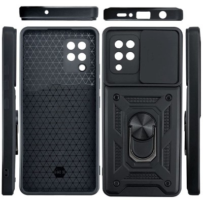 Ударостійкий чохол Camshield Serge Ring для Samsung Galaxy A22 4G / M32 Чорний