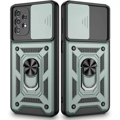 Ударостійкий чохол Camshield Serge Ring для Samsung Galaxy A32 4G Зелений