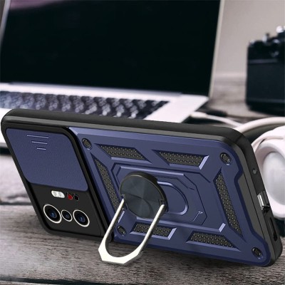 Ударостійкий чохол Camshield Serge Ring для Xiaomi 11T / 11T Pro Синій