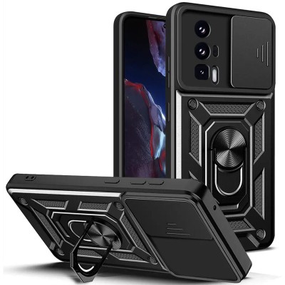 Ударостійкий чохол Camshield Serge Ring для Xiaomi Poco F5 Pro / Redmi K60 / K60 Pro Чорний Ударостійкий чохол Camshield Serge Ring для Xiaomi Poco F5 Pro / Redmi K60 / K60 Pro Чорний