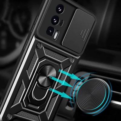 Ударостійкий чохол Camshield Serge Ring для Xiaomi Poco F5 Pro / Redmi K60 / K60 Pro Чорний Ударостійкий чохол Camshield Serge Ring для Xiaomi Poco F5 Pro / Redmi K60 / K60 Pro Чорний