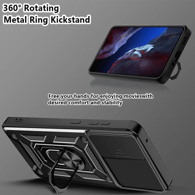 Ударостійкий чохол Camshield Serge Ring для Xiaomi Poco F5 Pro / Redmi K60 / K60 Pro Чорний Ударостійкий чохол Camshield Serge Ring для Xiaomi Poco F5 Pro / Redmi K60 / K60 Pro Чорний