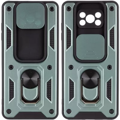 Ударостійкий чохол Camshield Serge Ring для Xiaomi Poco X3 NFC / Poco X3 Pro Зелений