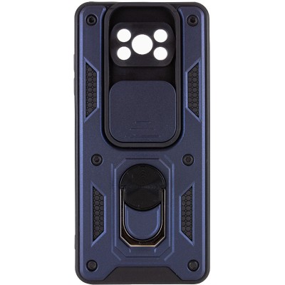 Ударостійкий чохол Camshield Serge Ring для Xiaomi Poco X3 NFC / Poco X3 Pro Синій Ударостійкий чохол Camshield Serge Ring для Xiaomi Poco X3 NFC / Poco X3 Pro Синій