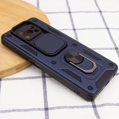 Ударостійкий чохол Camshield Serge Ring для Xiaomi Poco X3 NFC / Poco X3 Pro Синій Ударостійкий чохол Camshield Serge Ring для Xiaomi Poco X3 NFC / Poco X3 Pro Синій