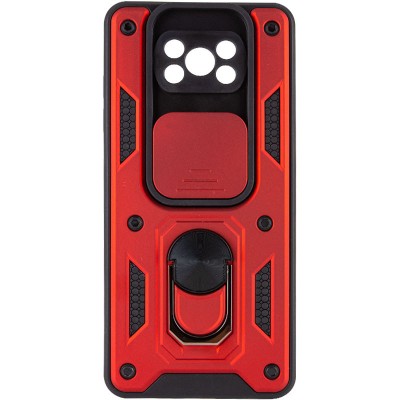 Ударостійкий чохол Camshield Serge Ring для Xiaomi Poco X3 NFC / Poco X3 Pro Червоний Ударостійкий чохол Camshield Serge Ring для Xiaomi Poco X3 NFC / Poco X3 Pro Червоний