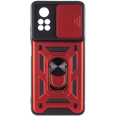 Ударостійкий чохол Camshield Serge Ring для Xiaomi Poco X4 Pro 5G Червоний Ударостійкий чохол Camshield Serge Ring для Xiaomi Poco X4 Pro 5G Червоний