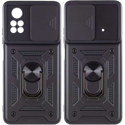 Ударостійкий чохол Camshield Serge Ring для Xiaomi Poco X4 Pro 5G Чорний