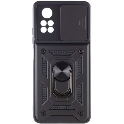 Ударостійкий чохол Camshield Serge Ring для Xiaomi Poco X4 Pro 5G Чорний