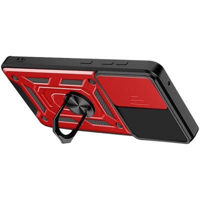 Ударостійкий чохол Camshield Serge Ring для Xiaomi Redmi 10C Червоний