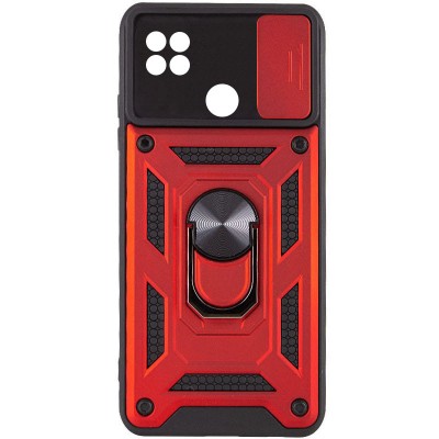 Ударостійкий чохол Camshield Serge Ring для Xiaomi Redmi 9C / Redmi 10A Червоний