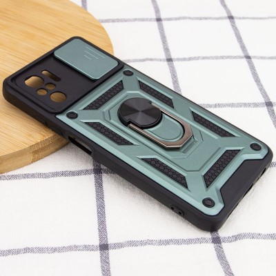 Ударостійкий чохол Camshield Serge Ring для Xiaomi Redmi Note 10 / Note 10s / Poco M5s Зелений