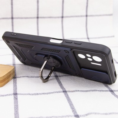 Ударостійкий чохол Camshield Serge Ring для Xiaomi Redmi Note 10 / Note 10s / Poco M5s Синій Ударостійкий чохол Camshield Serge Ring для Xiaomi Redmi Note 10 / Note 10s / Poco M5s Синій
