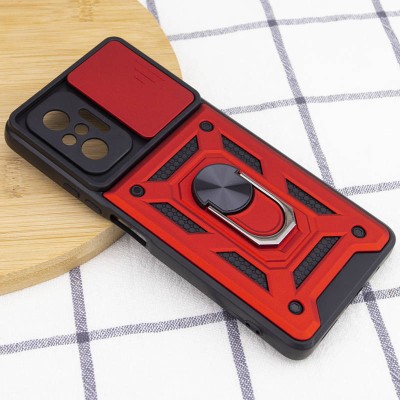 Ударостійкий чохол Camshield Serge Ring для Xiaomi Redmi Note 10 Pro / 10 Pro Max Червоний