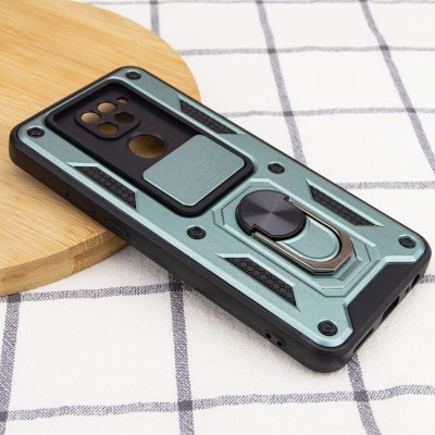 Ударостійкий чохол Camshield Serge Ring для Xiaomi Redmi Note 9 / Redmi 10X Зелений