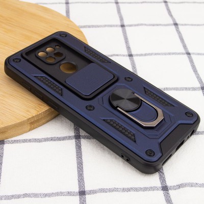Ударостійкий чохол Camshield Serge Ring для Xiaomi Redmi Note 9 / Redmi 10X Синій
