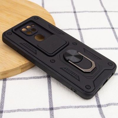 Ударостійкий чохол Camshield Serge Ring для Xiaomi Redmi Note 9 / Redmi 10X Чорний