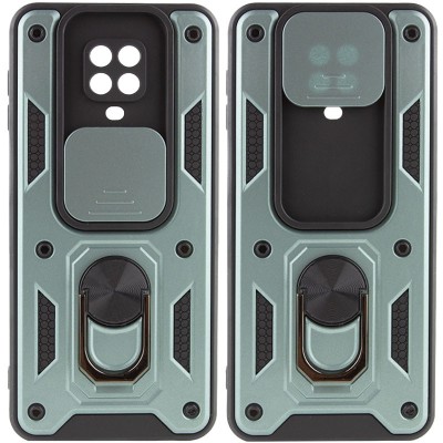 Ударостійкий чохол Camshield Serge Ring для Xiaomi Redmi Note 9s / Note 9 Pro / 9 Pro Max Зелений