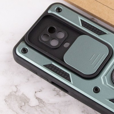 Ударостійкий чохол Camshield Serge Ring для Xiaomi Redmi Note 9s / Note 9 Pro / 9 Pro Max Зелений
